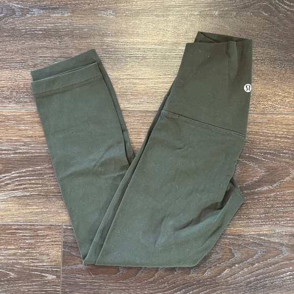 Lululemon align crop pant 21 inch, dark olive - Picture 1 of 4